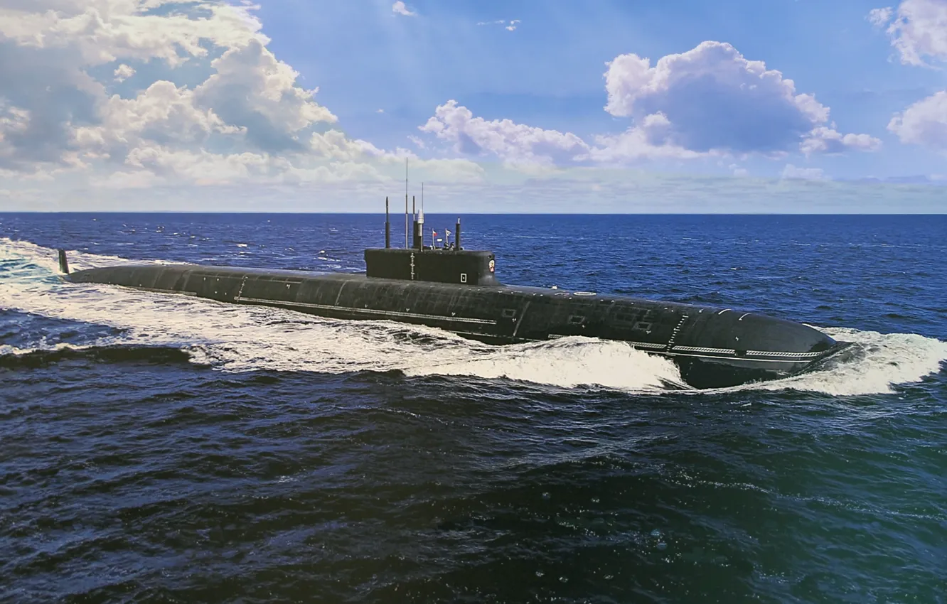 Photo wallpaper submarine, atomic, Borey-M