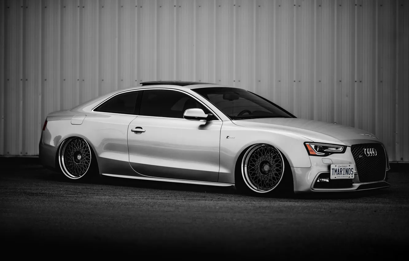 Photo wallpaper car, tuning, stance, audi s5