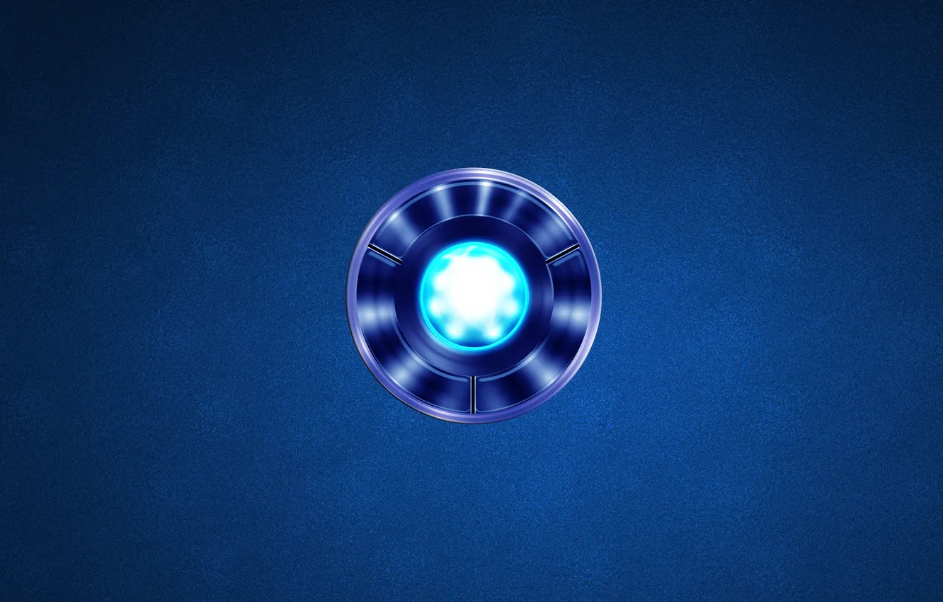 Photo wallpaper energy, blue, round, Iron Man, energy source