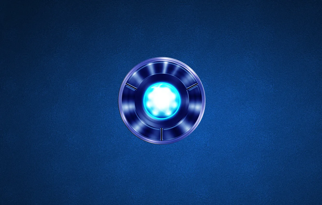 Photo wallpaper energy, circles, blue, Iron Man, energy source