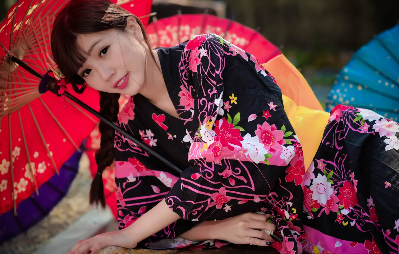 Photo wallpaper look, girl, style