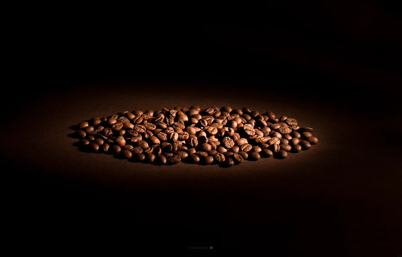 Photo wallpaper light, coffee, grain