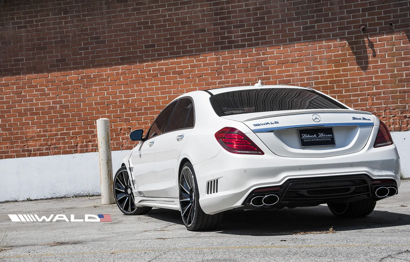 Photo wallpaper Mercedes, Benz, tuning, WALD, S-Class, W222, Black Bison