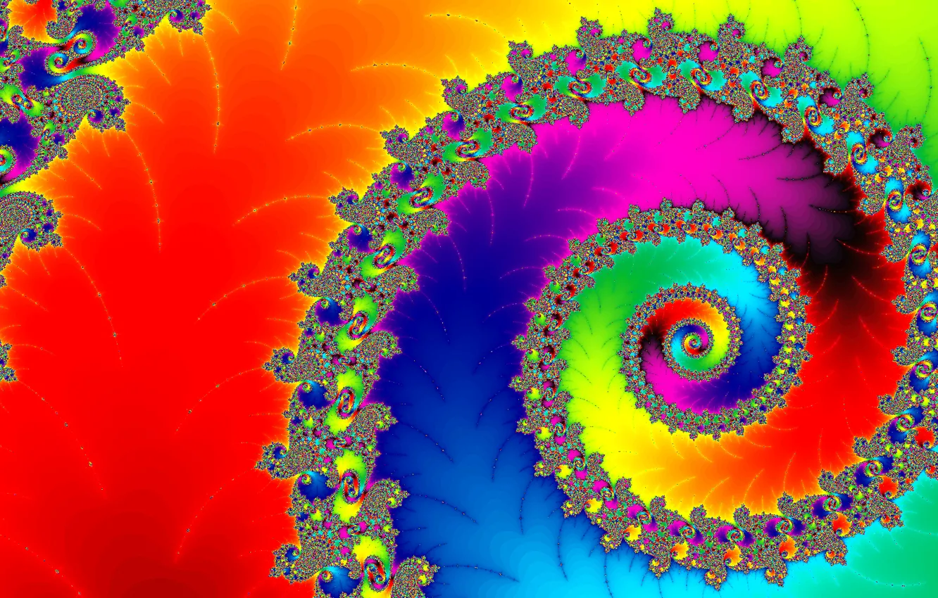 Photo wallpaper light, pattern, color, rainbow, spiral