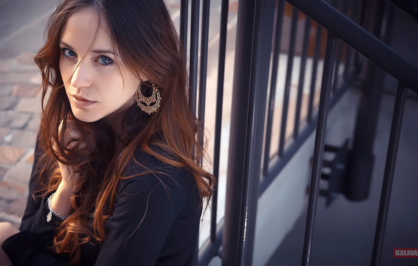 Photo wallpaper look, pose, model, portrait, makeup, hairstyle, brown hair, Victor Kalman