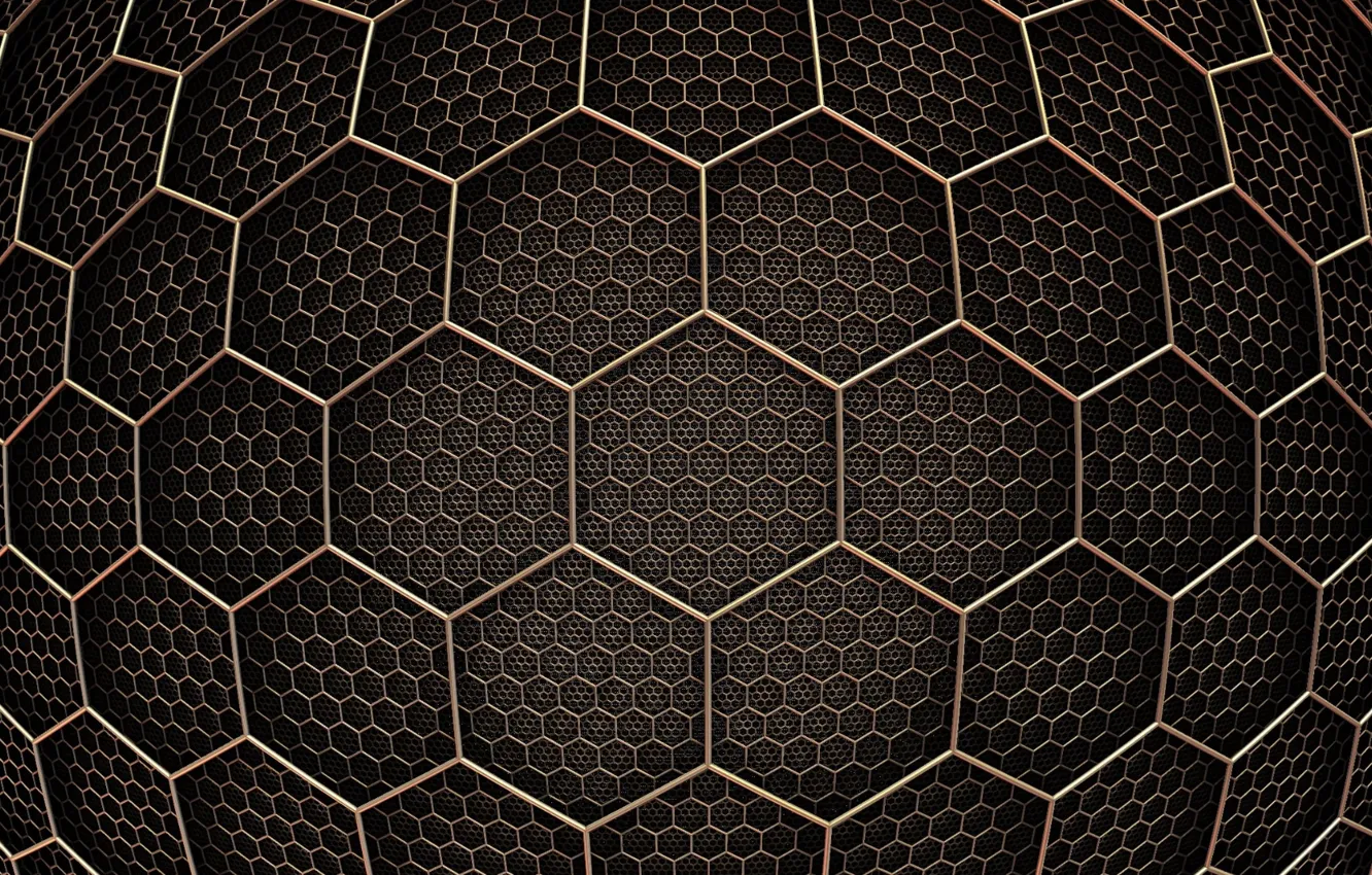 Photo wallpaper abstraction, hexagons, hexagon, abstraction, 3D Design, 3D design