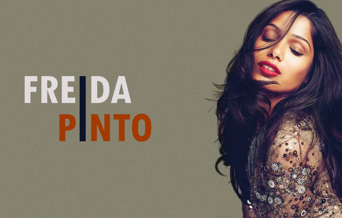 Photo wallpaper girl, Freida Pinto, Freud Pinto