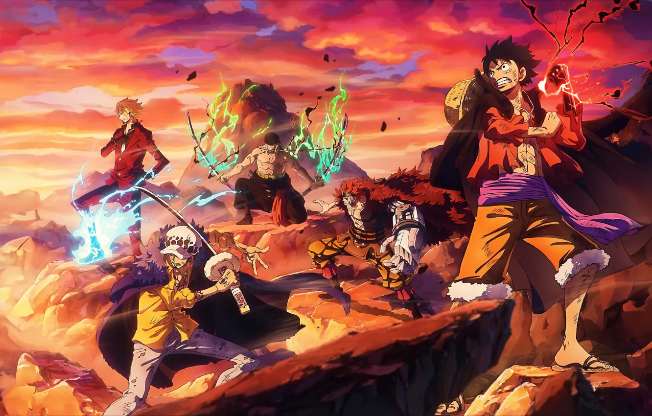 Photo wallpaper sword, game, pirate, anime, monkey d luffy, one piece, power, ken