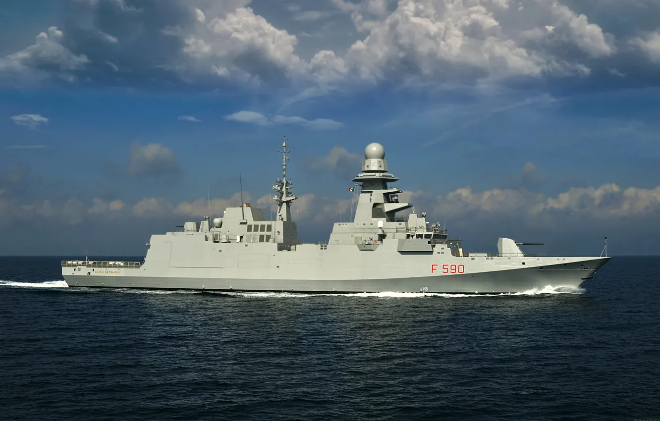 Photo wallpaper frigate, Carlo Bergamini, The Italian Navy