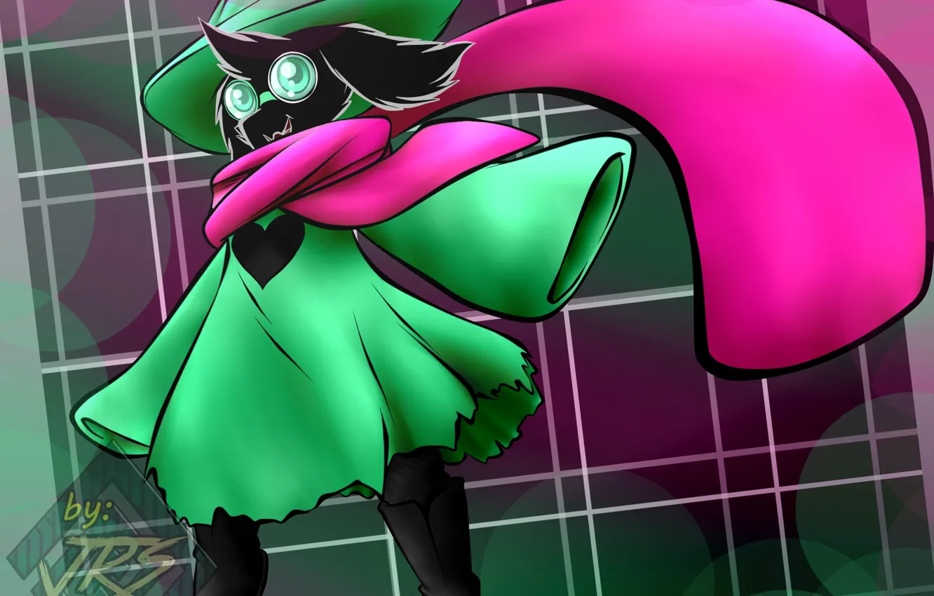 Photo wallpaper the game, scarf, cloak, character, Deltarune