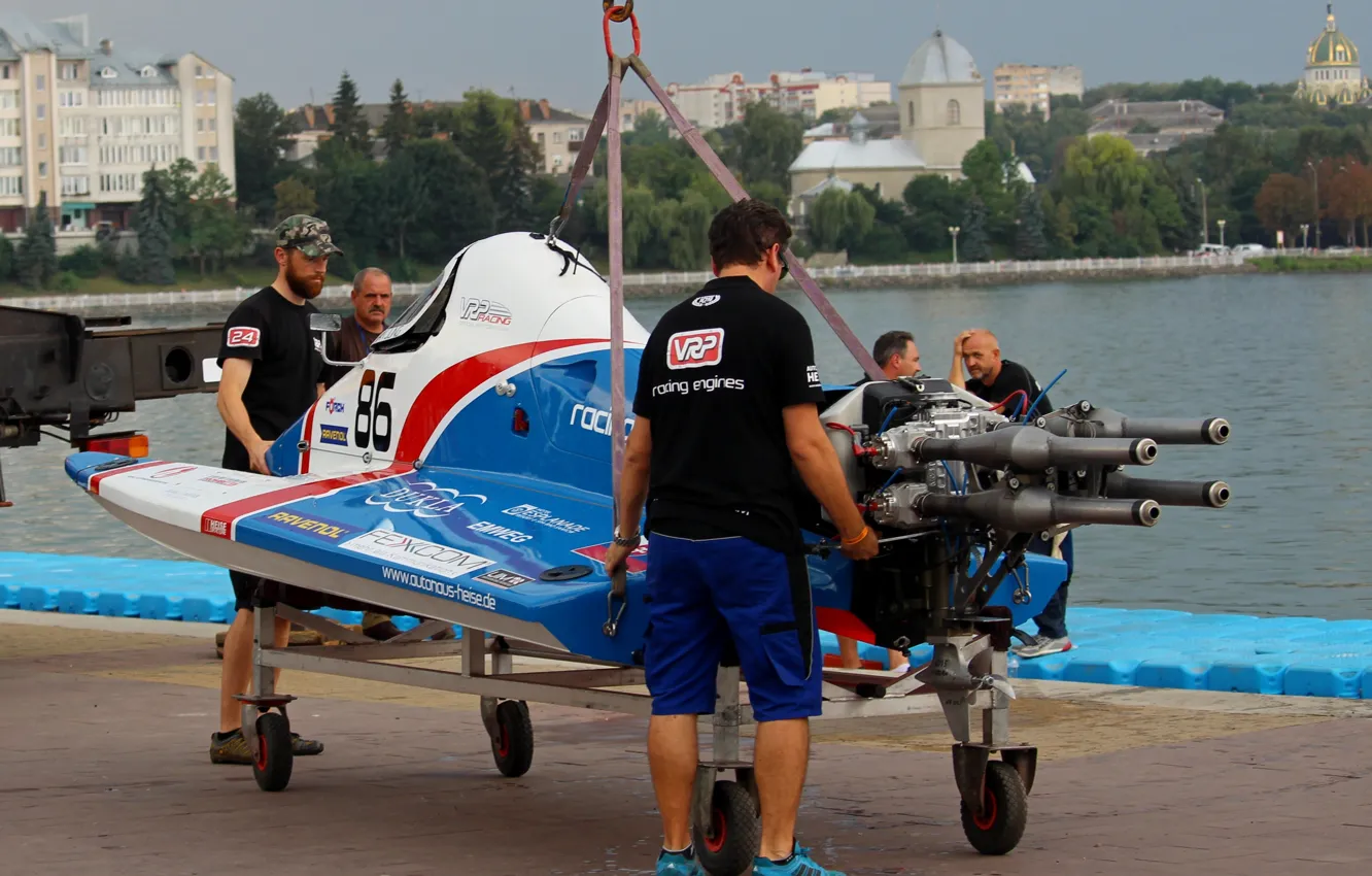 Photo wallpaper race, boat, speed