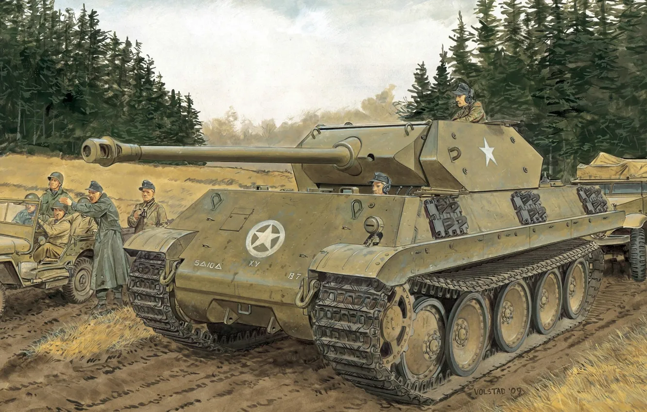 Photo wallpaper Figure, Operation, Sd.Car. 171, PzKpfw V, German, Plan, Panzerkampfwagen V, Medium-heavy tank