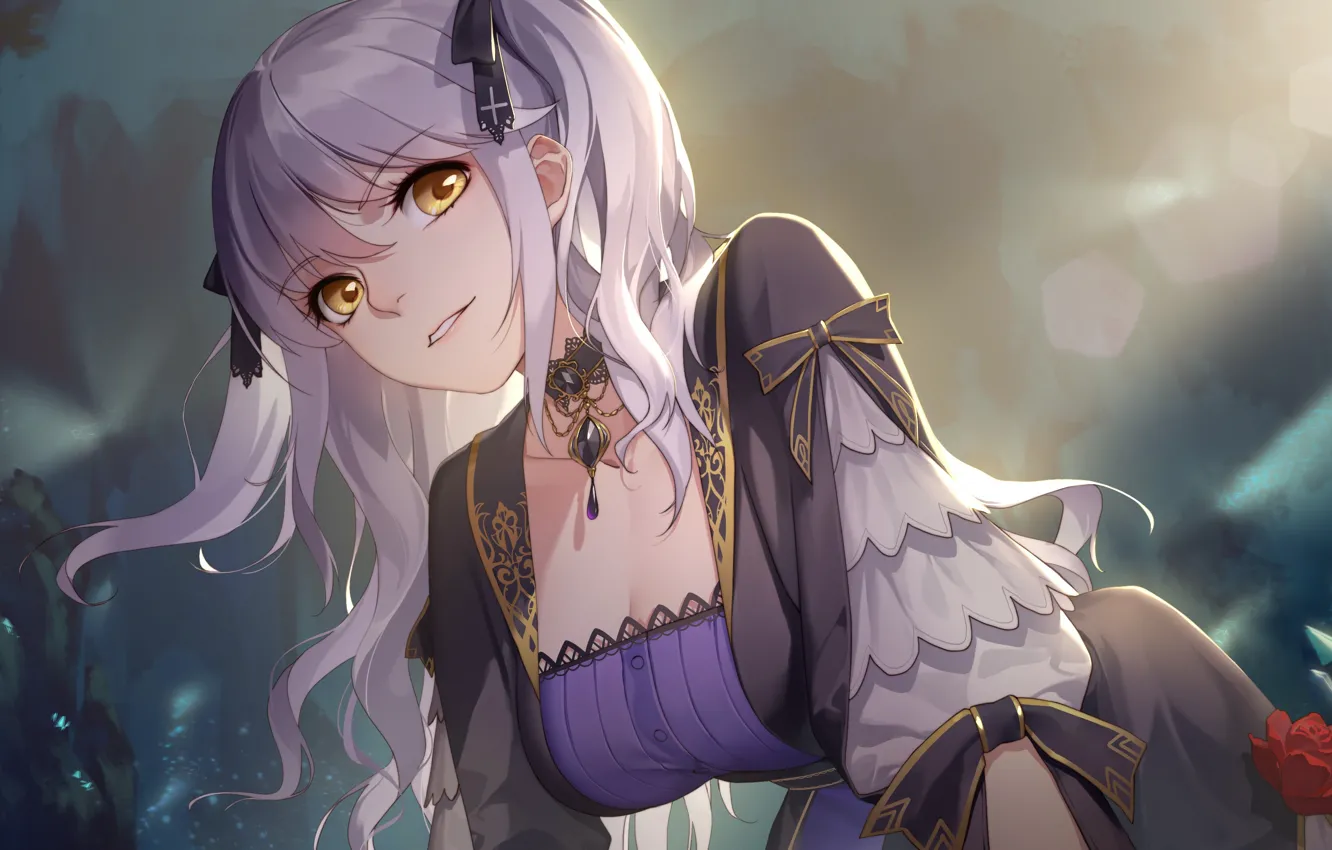 Photo wallpaper look, girl, anime, Romantic Saga of Beauty & Devil