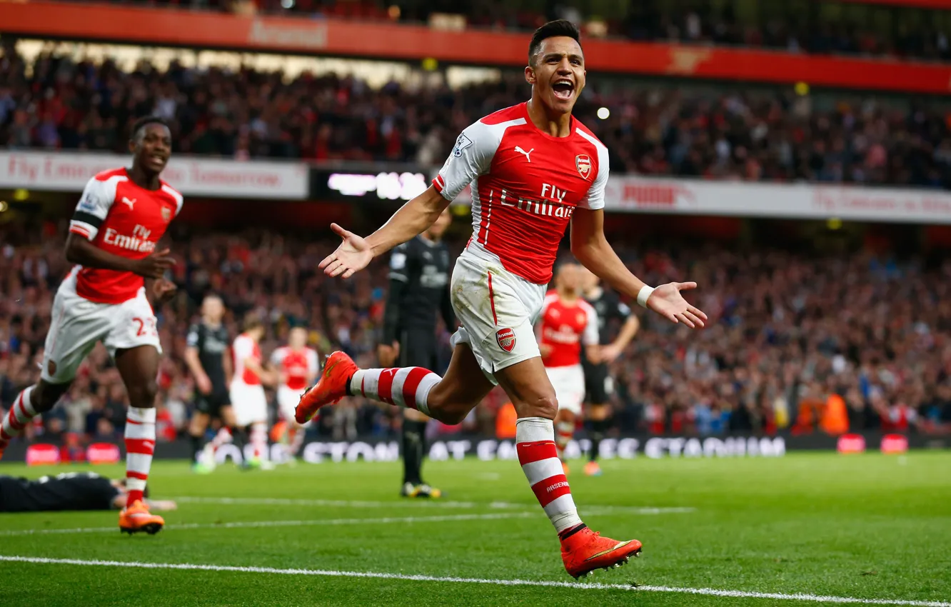 Photo wallpaper football, London, Puma, Arsenal, Chile, football, Alexis, forward