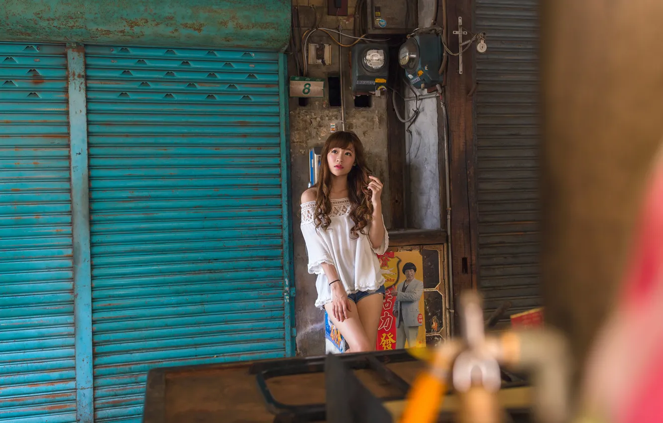 Photo wallpaper reverie, face, Asian, the room