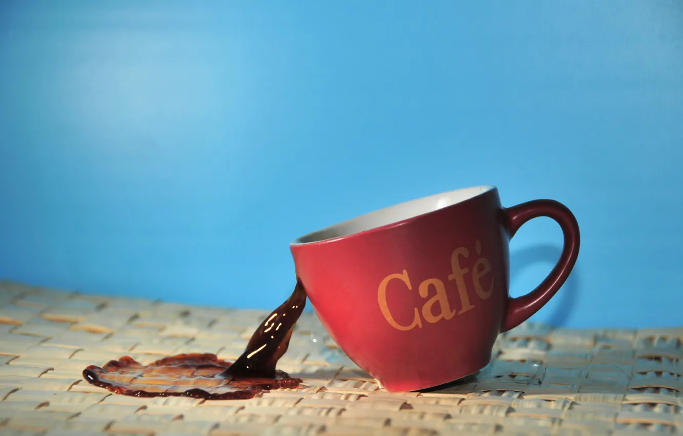 Photo wallpaper oops, cup, coffee