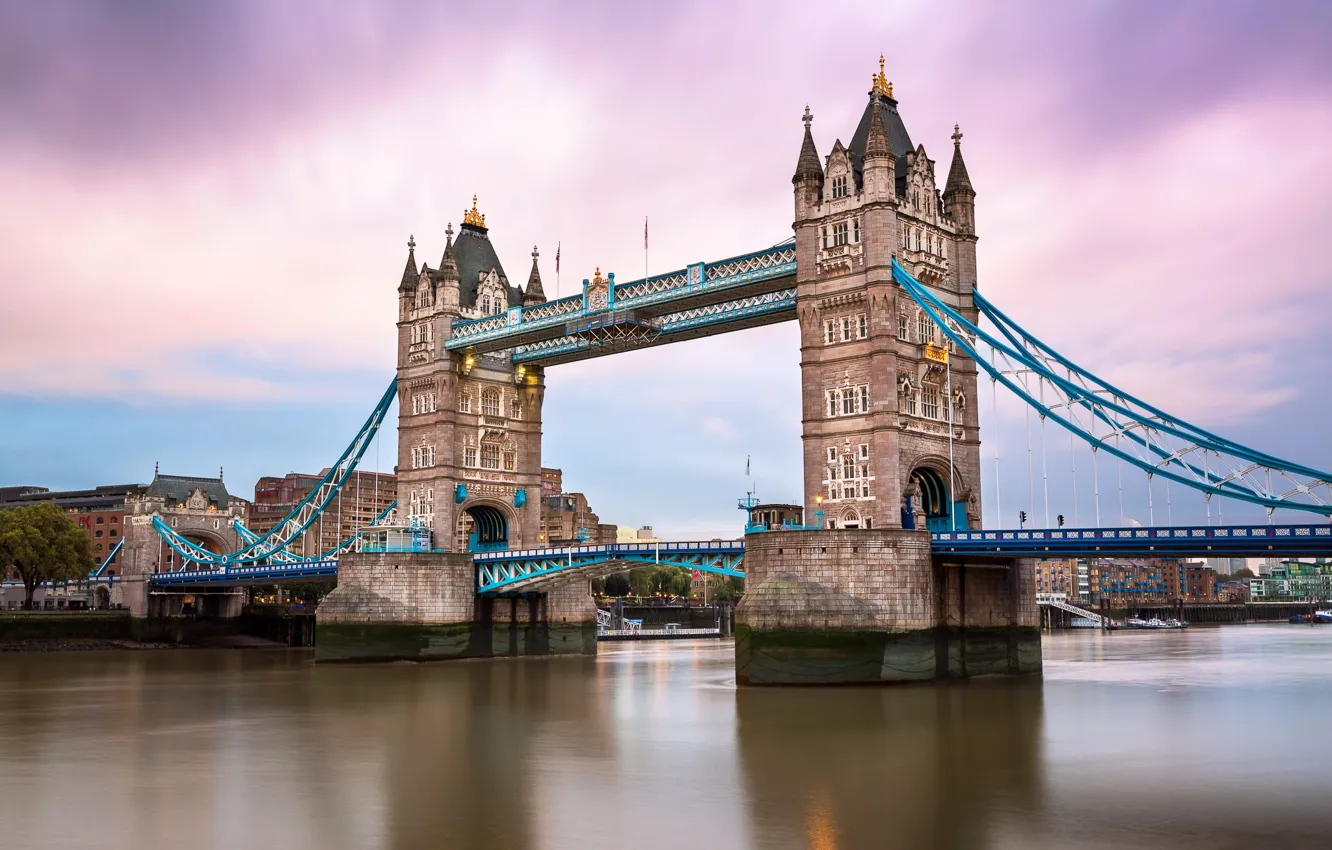 Photo wallpaper river, London, Tower bridge, Thames