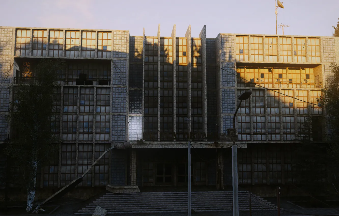 Photo wallpaper building, S.T.A.L.K.E.R. Anomaly, Limansk, Research Institute "Radio Wave