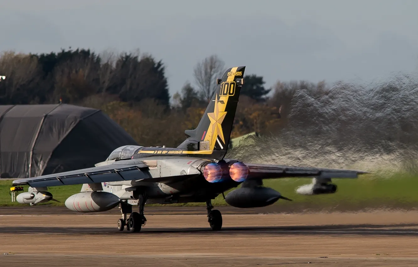 Photo wallpaper the airfield, fighter-bomber, Panavia Tornado