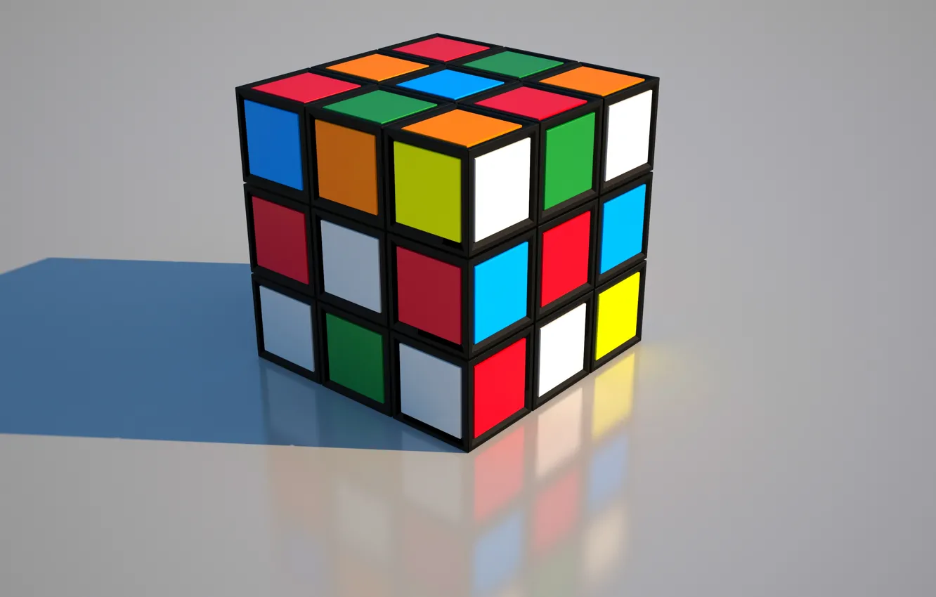 Photo wallpaper cubes, minimalism, childhood., Cubikrubik
