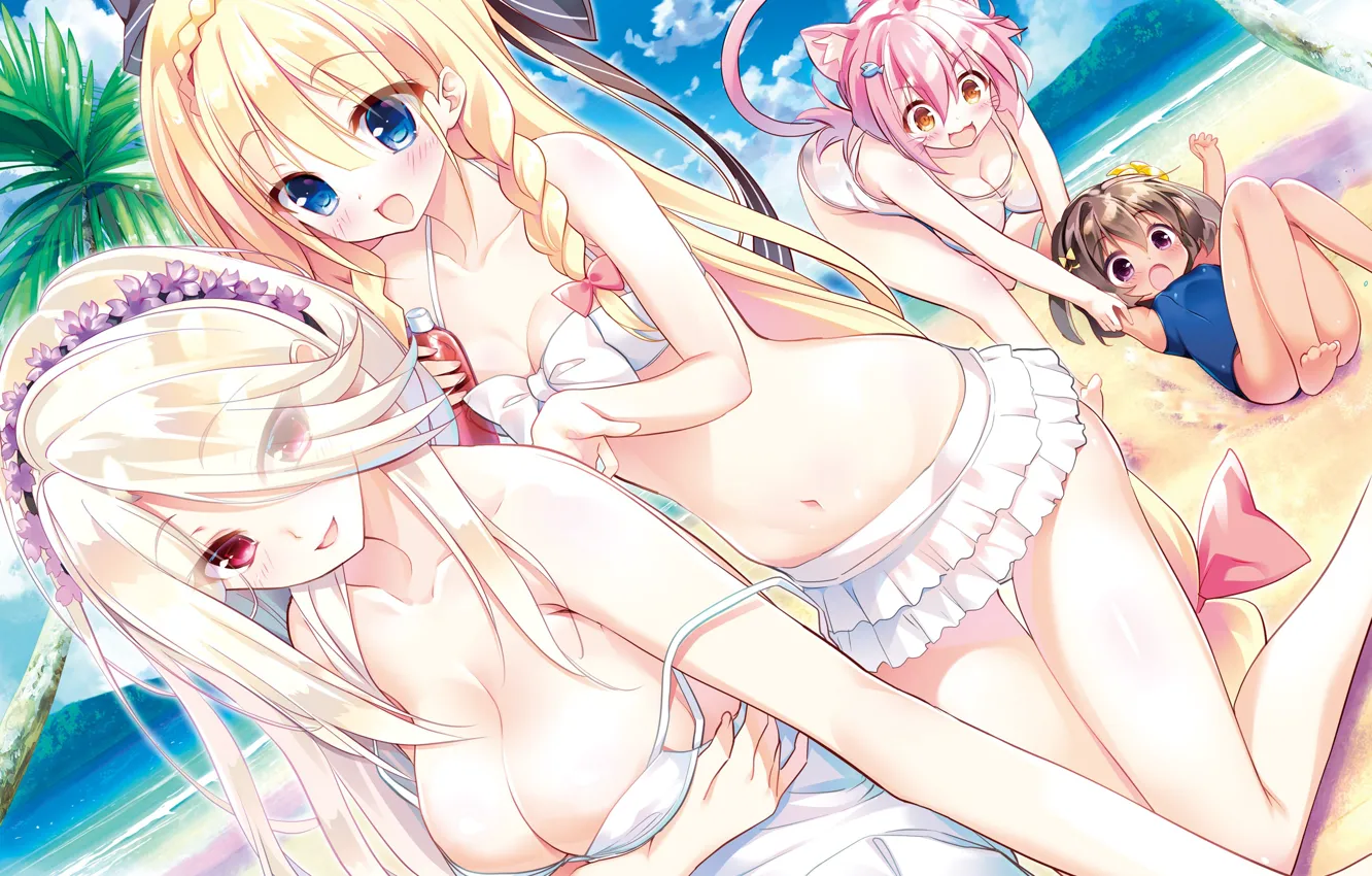 Photo wallpaper summer, girl, girlfriend