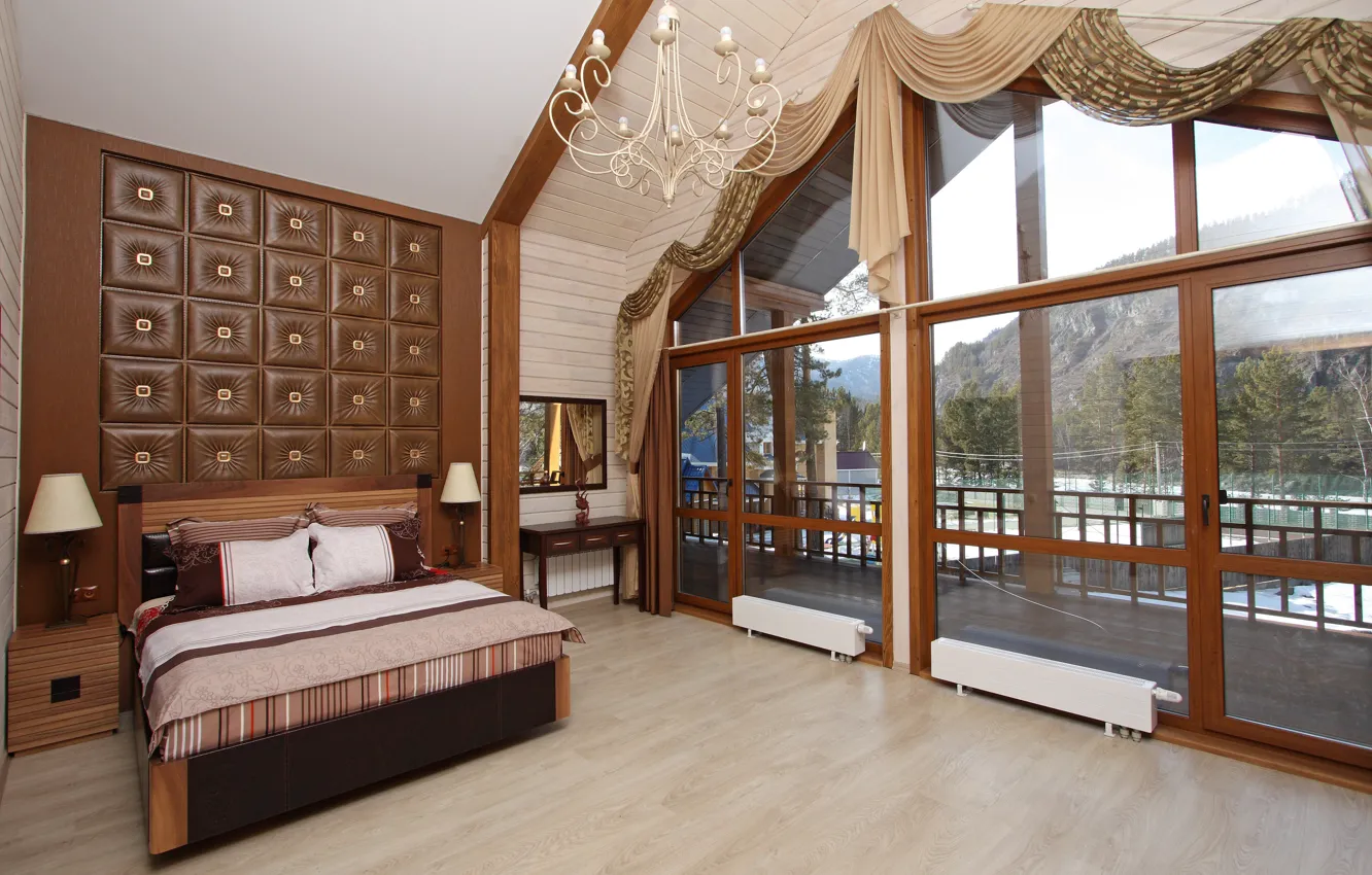 Photo wallpaper design, style, room, home, interior, cottage, bedroom