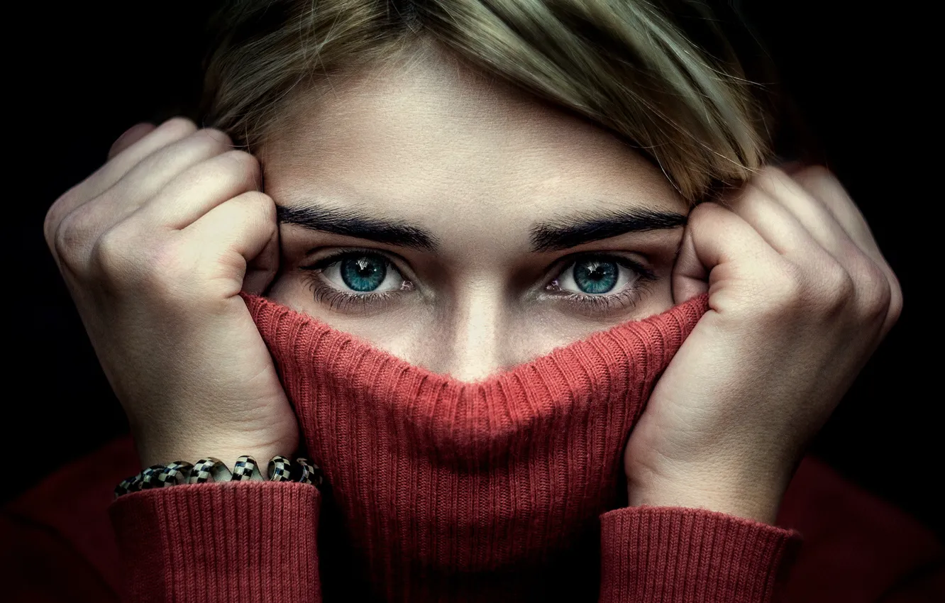 Photo wallpaper portrait, sweater, Yuri Leo, Katchen