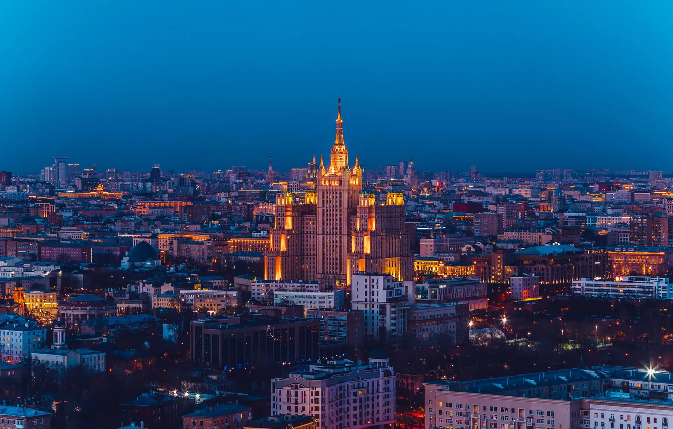 Photo wallpaper Dmitry Trepolsky, Moscow, high-rise