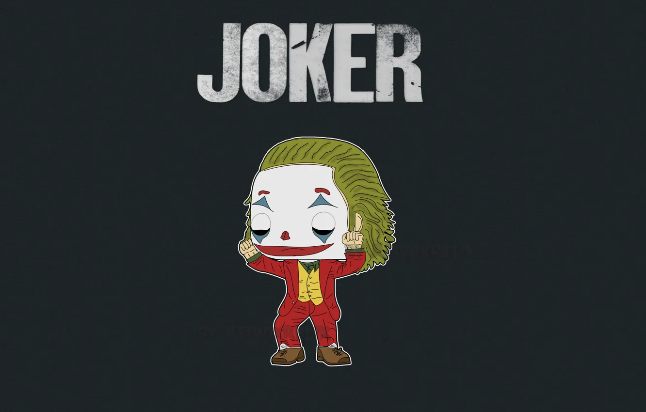 Photo wallpaper Joker, figure, art, art, Joker, 2019
