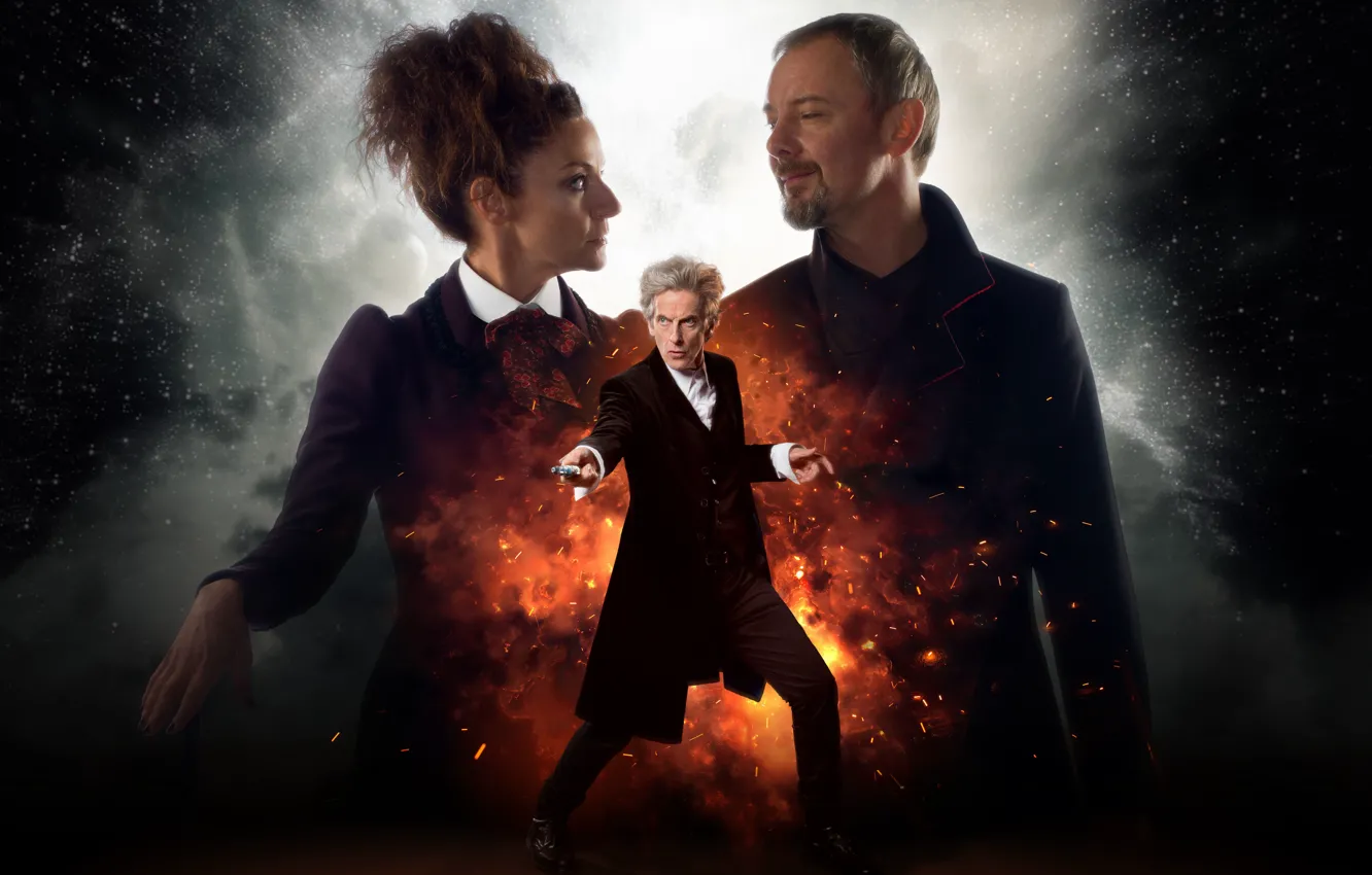 Photo wallpaper space, stars, actor, Doctor Who, Doctor Who, John Simm, Peter Capaldi, The Twelfth Doctor