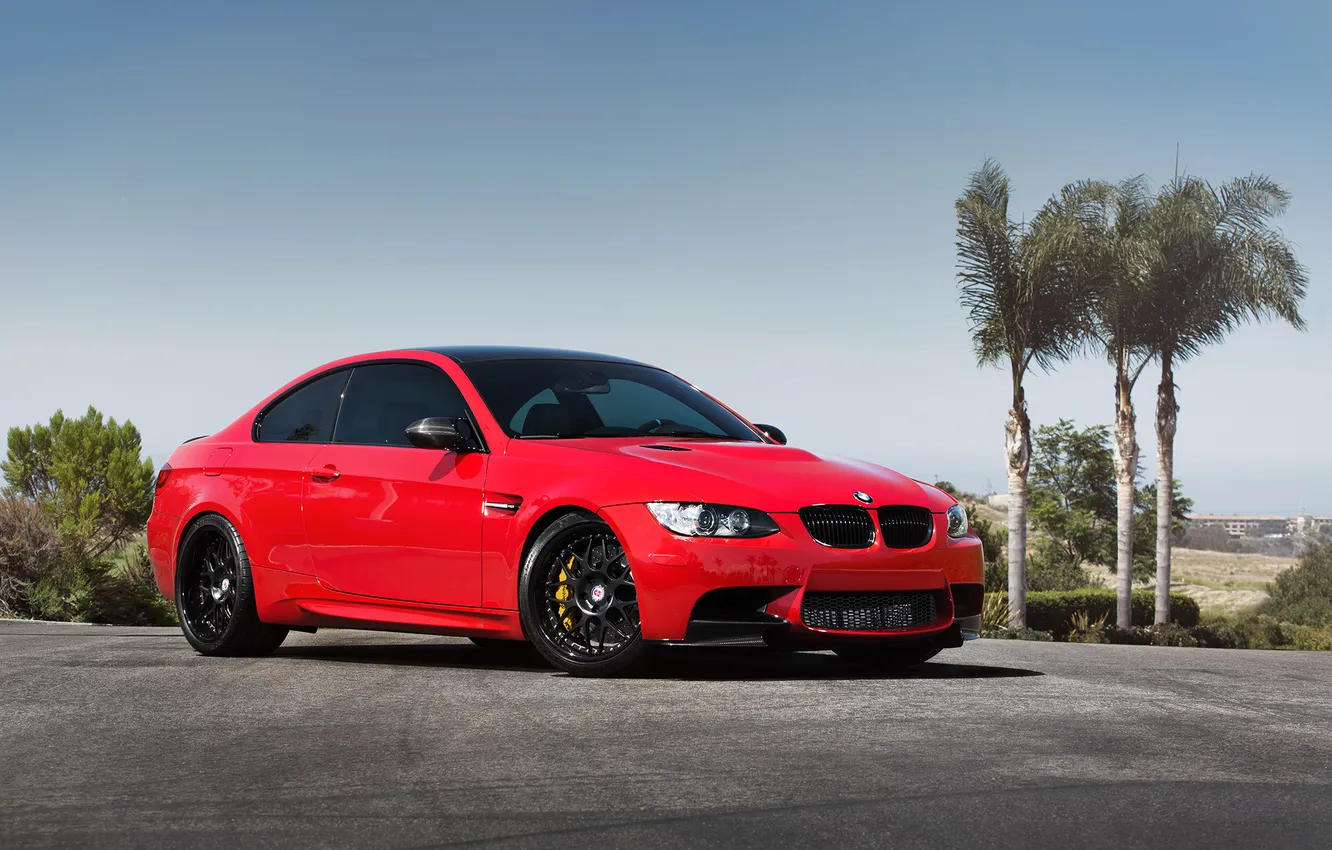 Photo wallpaper red, BMW, BMW, red, e92
