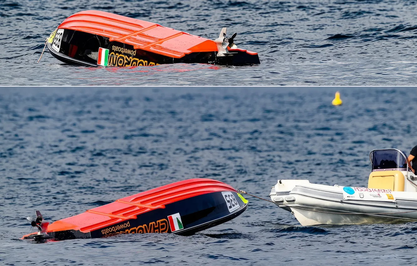 Photo wallpaper race, boat, speed