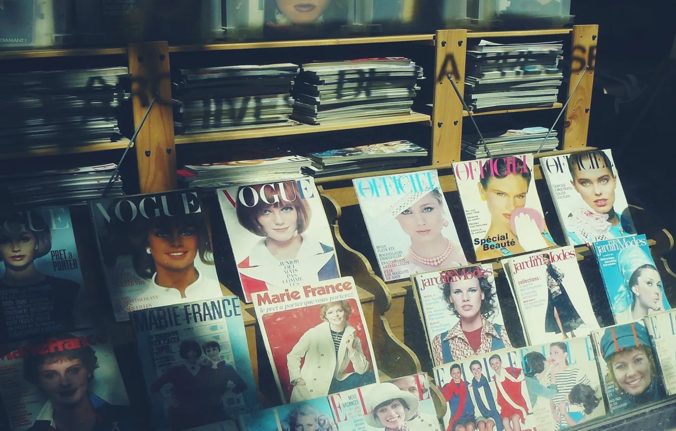 Photo wallpaper USA, fashion, vintage, girls, style, woman, Vogue, Magazine