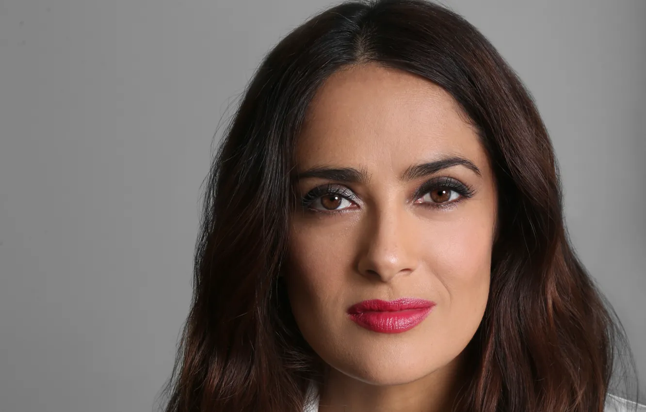 Photo wallpaper look, portrait, makeup, actress, singer, Salma Hayek, Salma Hayek, Director