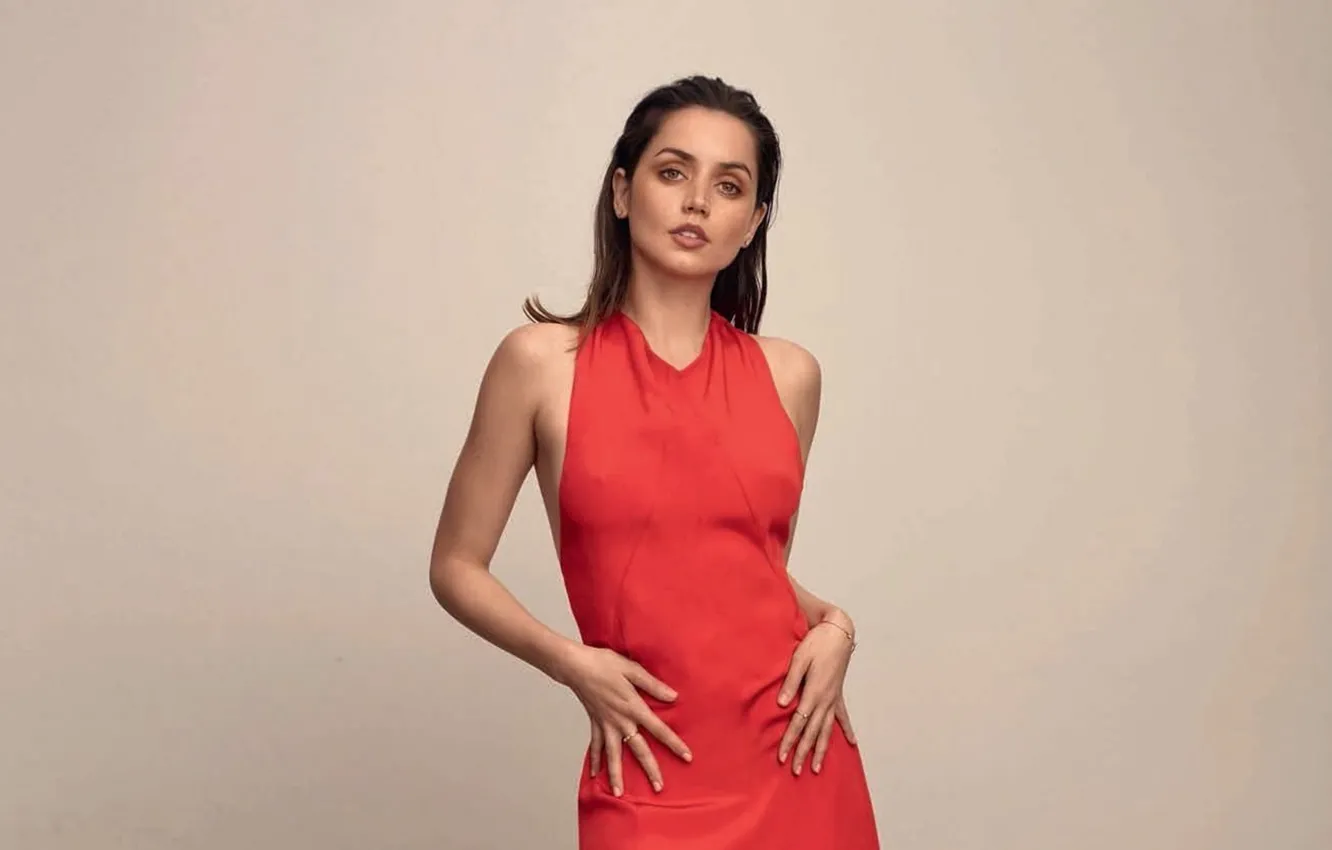 Photo wallpaper dress, actress, brunette, beautiful, Ana de Armas, Ana de Armas