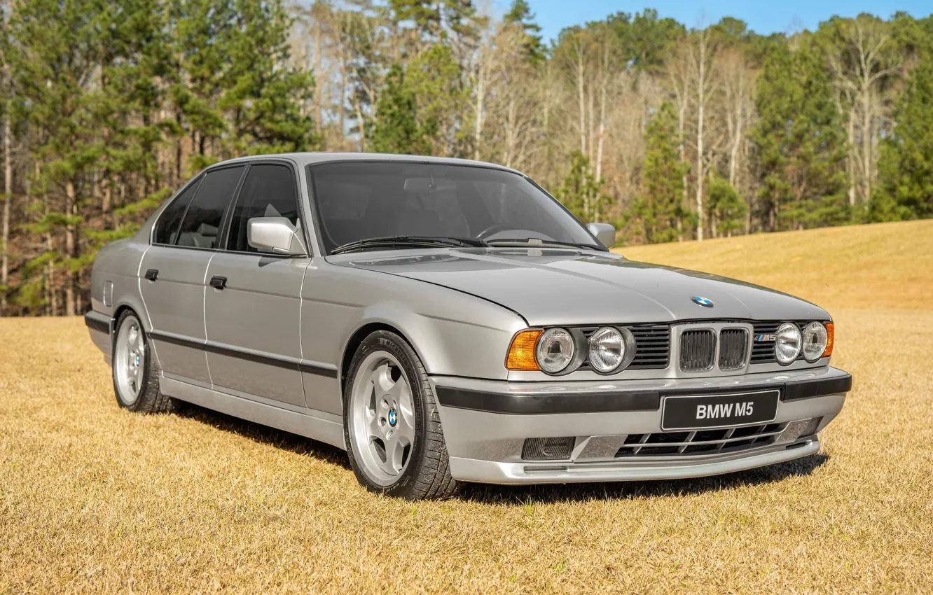 Photo wallpaper BMW, E34, 5-Series, M5