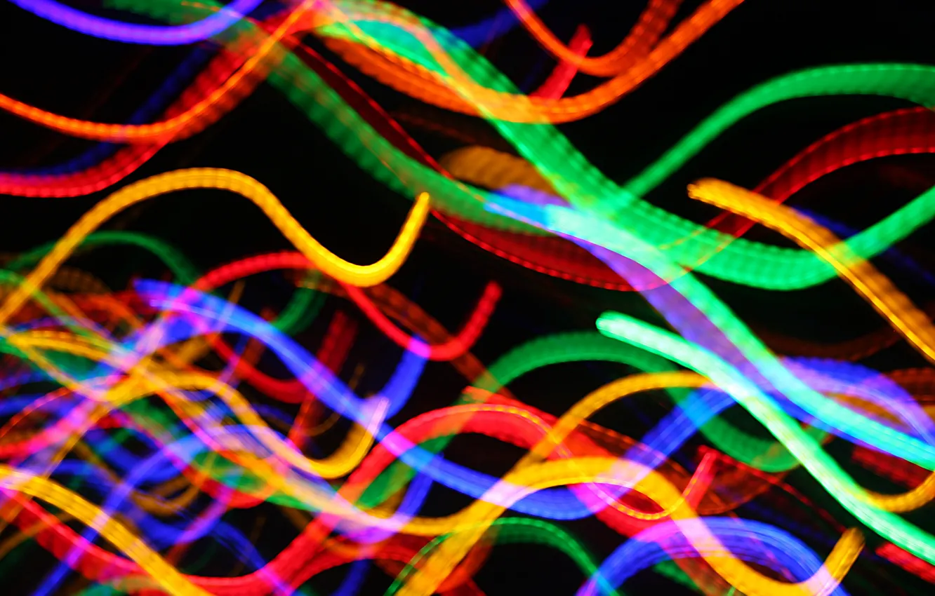 Photo wallpaper rays, light, line, lights, color
