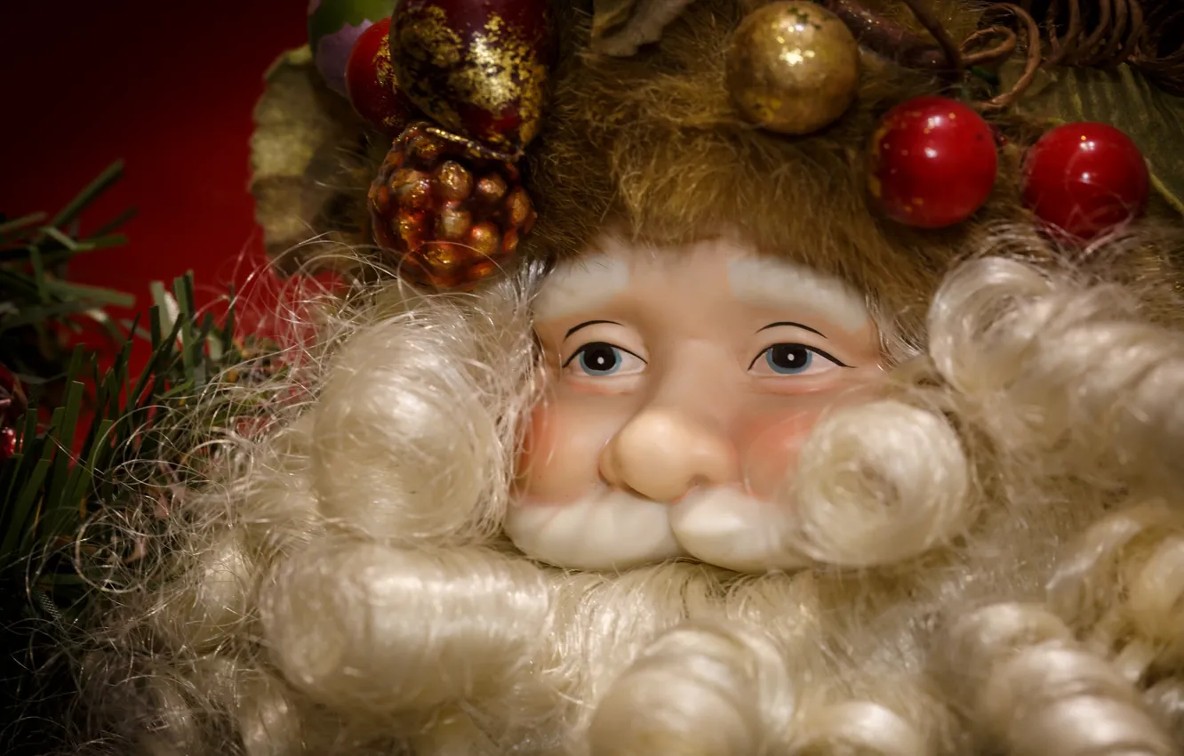 Photo wallpaper holiday, new year, Santa Claus