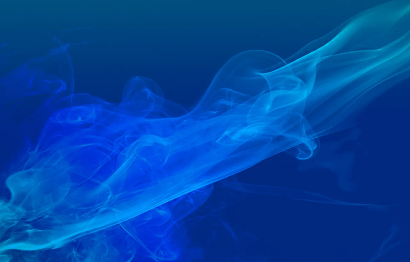 Photo wallpaper blue, color, smoke, color abstract