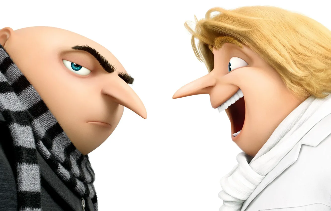 Photo wallpaper man, blonde, brothers, animated film, Despicable Me, bald, Gru, animated movie