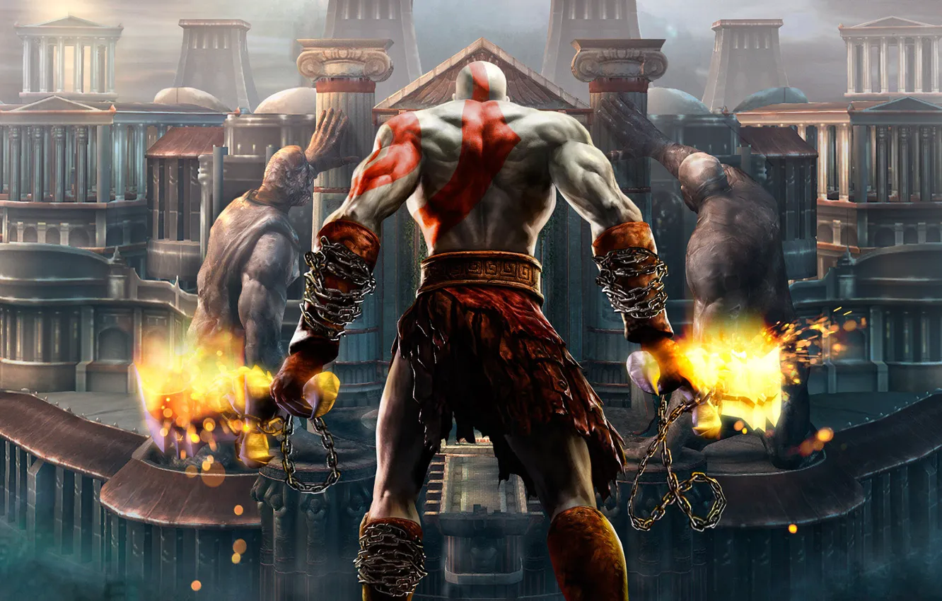 Photo wallpaper game, Kratos, god of war