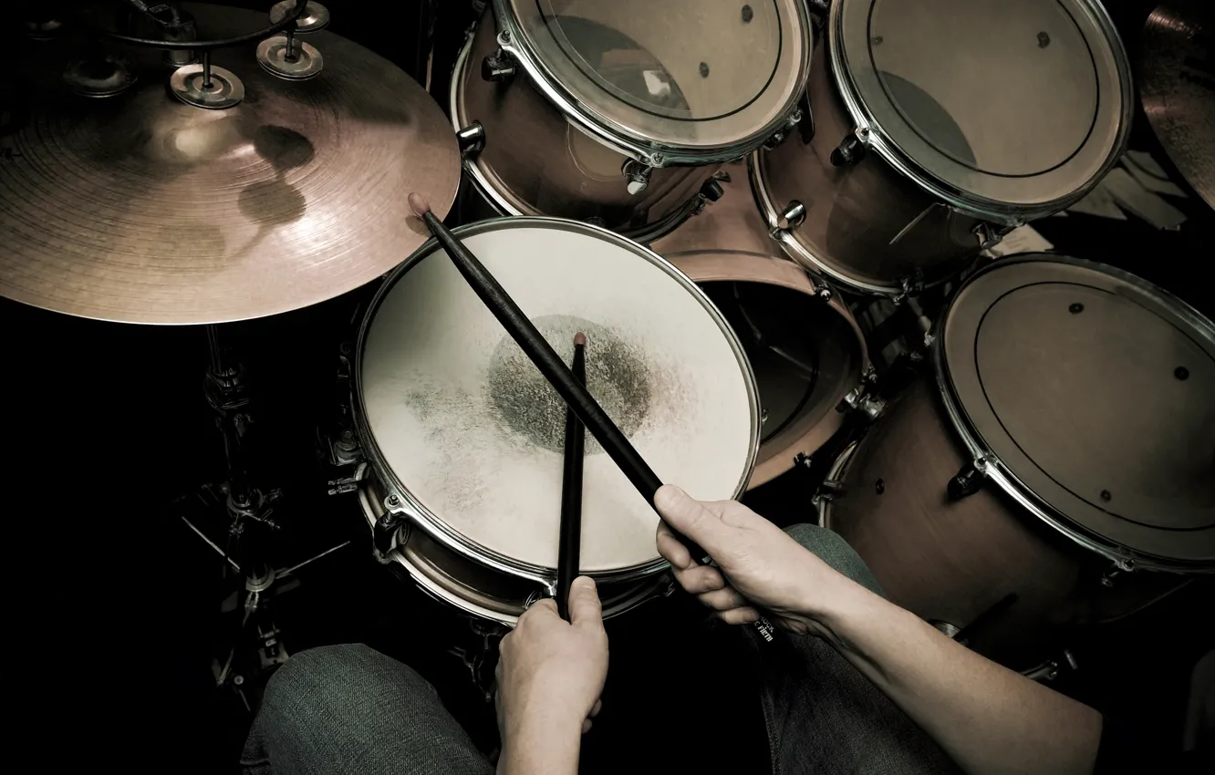 Photo wallpaper blur, tool, drum, installation, music, bokeh, professional, drums