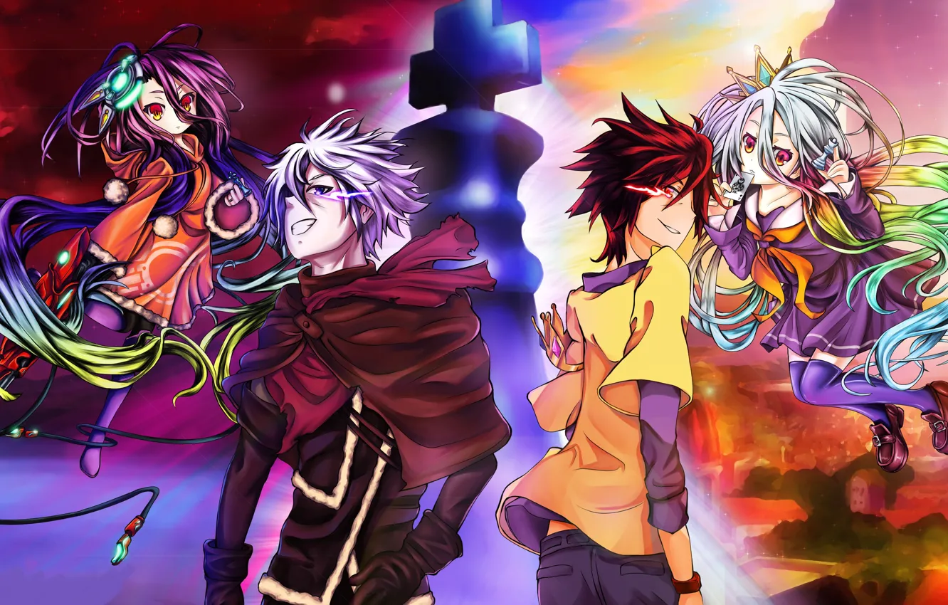 Photo wallpaper couples, No Game No Life, No game no life