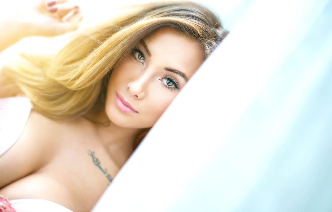 Photo wallpaper look, portrait, tattoo, Amy Fay