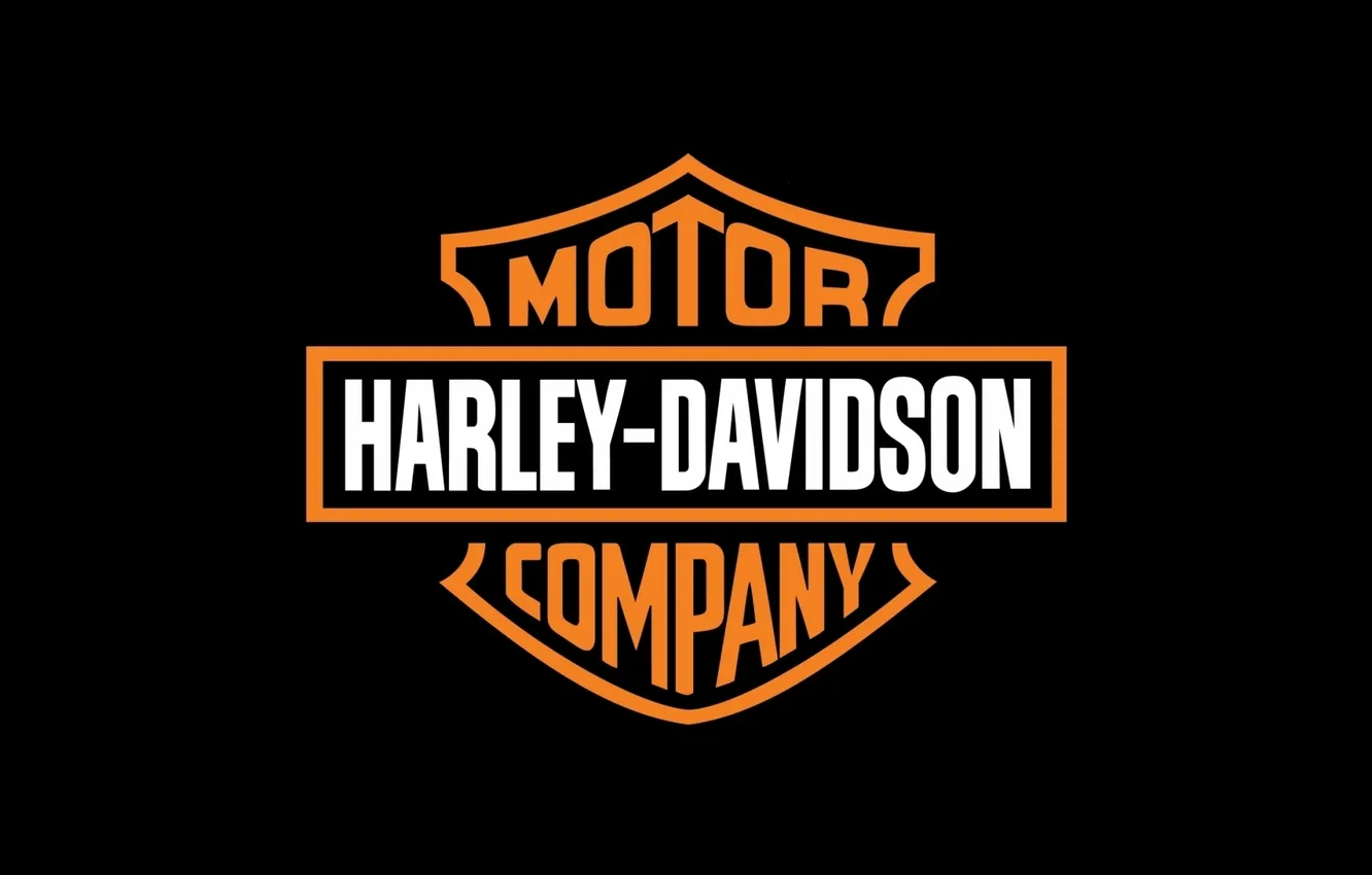 Photo wallpaper the inscription, motorcycles, emblem, Harley-Davidson, Harley-Davidson, Motor Company