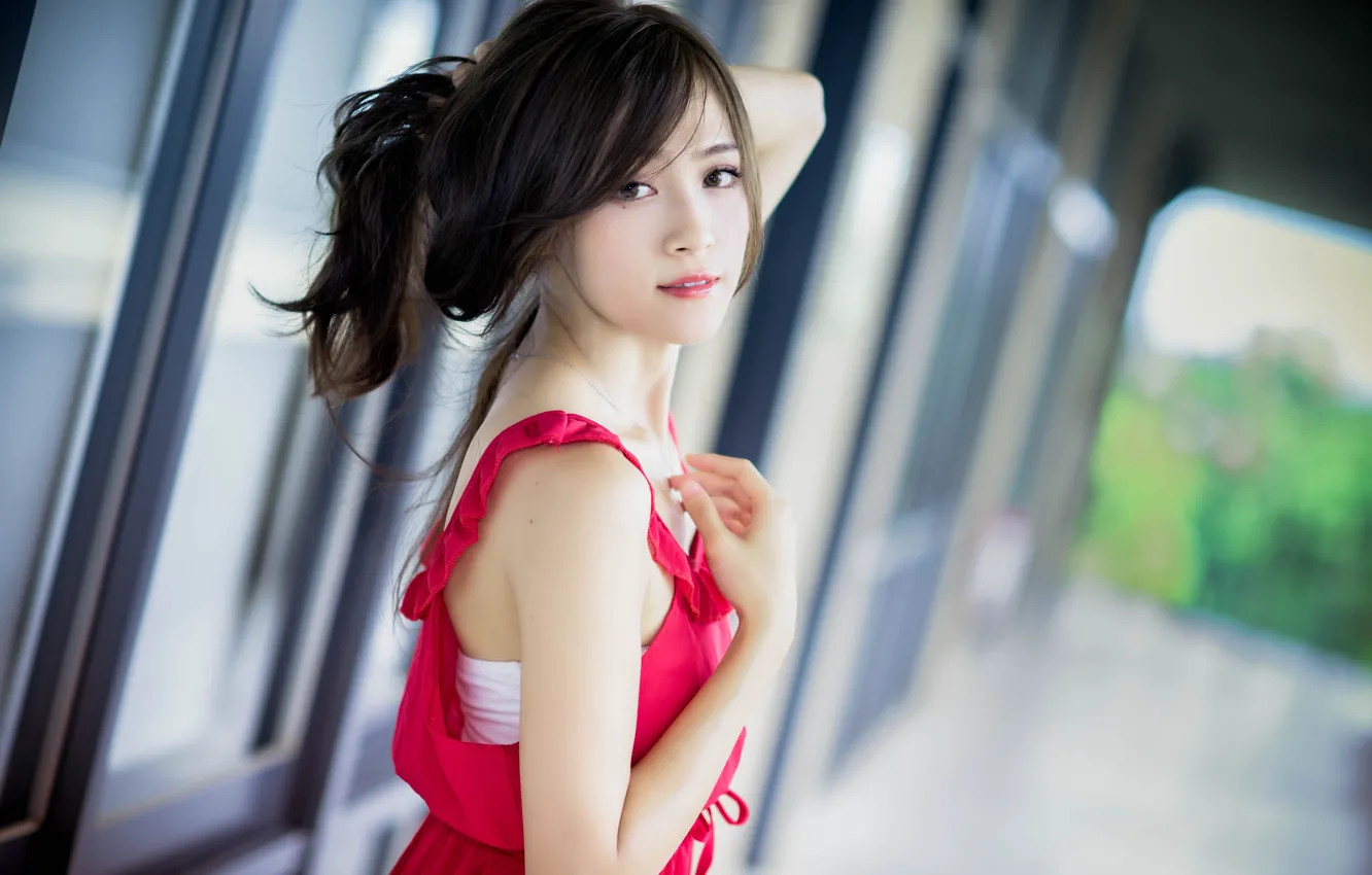 Photo wallpaper sponge, Oriental girl, chingcho Chang
