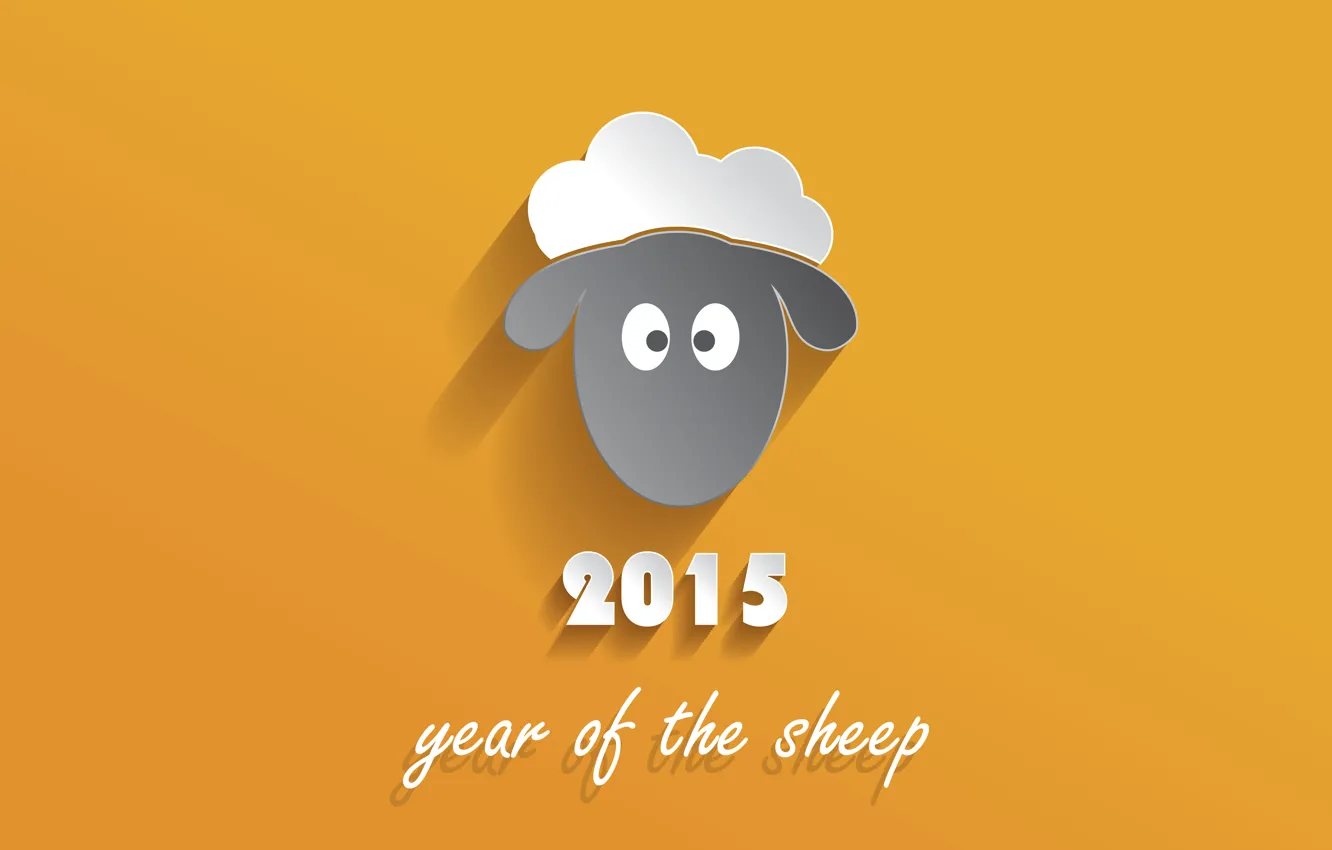 Photo wallpaper lamb, 2015, year of the sheep