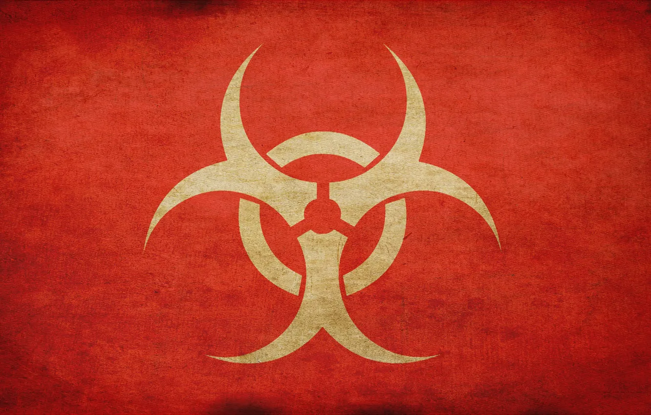 Photo wallpaper sign, texture, Biohazard