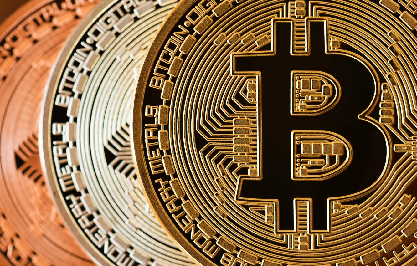 Photo wallpaper coins, coins, bitcoin, bitcoin, cryptocurrency, btc