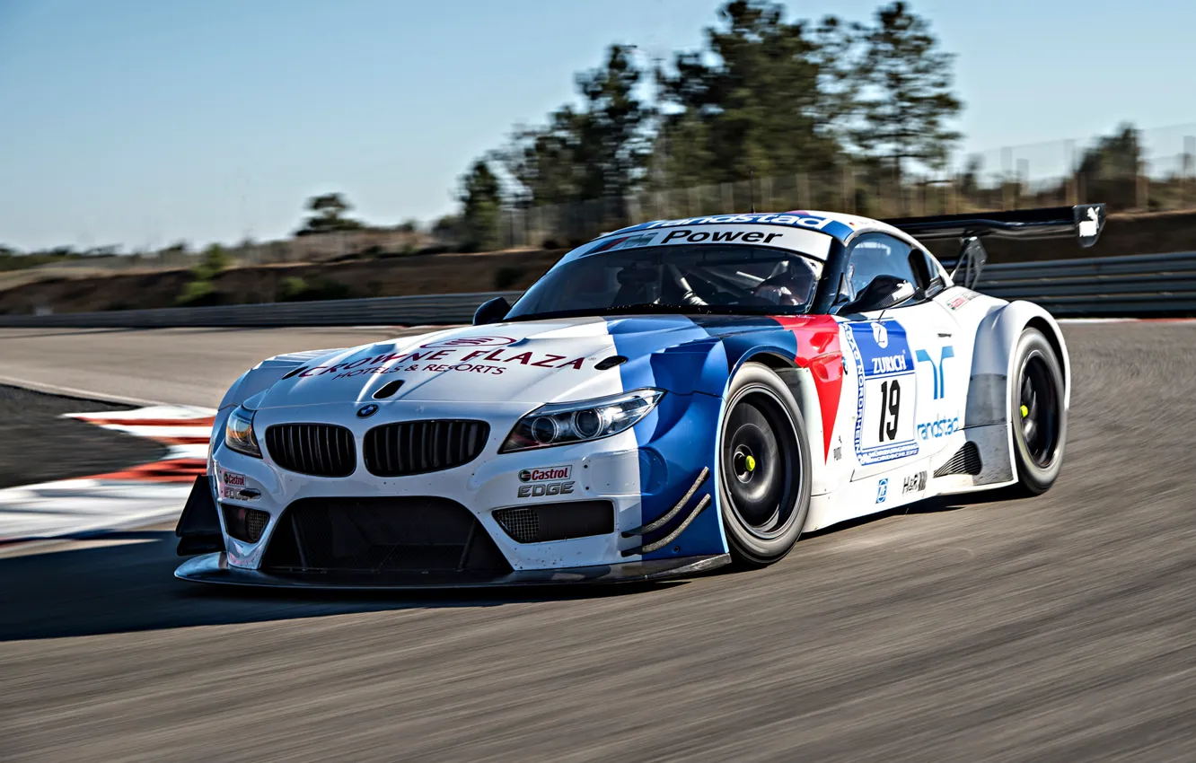 Photo wallpaper BMW, Race, Front, GT3, Day, DTM, Track